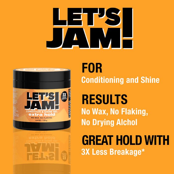 Lets Jam Shining & Conditioning Gel, Extra Hold 4.4 oz (125 g